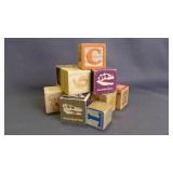 Vintage Alphabet, Numbers & Character Wood Blocks