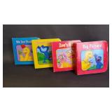 4 Vintage Mini Thick Board Sesame Street Books
