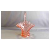 Vintage Westmoreland Pink Depression Glass Basket