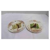 2 Vintage Melba Bone China Wild Bird Display