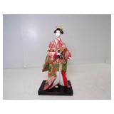 Vintage Japanese Geisha or Oyama Doll Wood Base