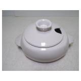 Vintage Frankoma Pottery White Glaze Casserole or