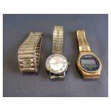 3 Vintage Watches for Parts or Not Working