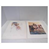 2 Prints from the Bendectin Series Signed by