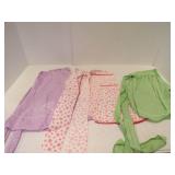 3 Vintage Half Aprons - Pink IS Worn SEE PICS