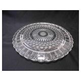 Vintage Federal Glass Footed Cake Plate