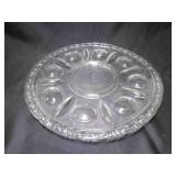 Vintage Colony Glass Classic Clear Torte Platter