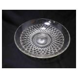 Vintage 13" Shallow Serving Bowl Pressed Diamond