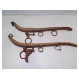 Antique Wood Horse Hames - Rust & Patina