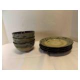 Pfaltzgraff Stoneware Dinnerware 3 Bowls & 4