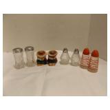 4 Vintage Assortment Tabletop Salt & Pepper