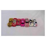 7 Vintage Die-Cast Toy Race Cars & Sports Cars