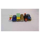 6Vintage Die-Cast Toy Semi-Trucks & Utility