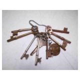 Collection Vintage & Antique Skeleton Keys