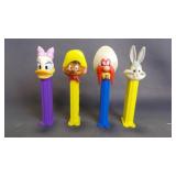 6 Vintage Assorted Character PEZ Candy Dispensers