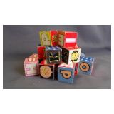 Vintage Alphabet, Numbers & Character Wood Blocks