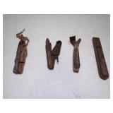 3) Antique Hand Held Corn Husker and Shucker or