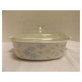 Vintage Corning Ware Casserole Dish With Lid