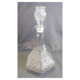 Vintage Anchor Hocking Etched Glass Decanter w/Lid