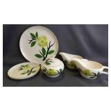 6 Vintage "Dixie Dogwood" Pattern Table Dishware