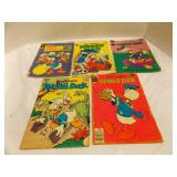 5 Vintage Walt Disney Donald Duck Comic Books