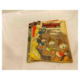 4 Vintage Walt Disney Huey Dewey & Louie Comic