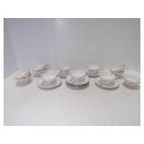 Style House Fine China Reverie 7) Saucers 12) Cups