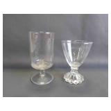 2 Small Vintage Juice Glasses