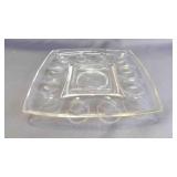 Vintage Hazel-Atlas Deviled Egg/Relish Glass Plate