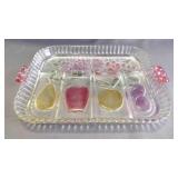 Vintage Indiana Glass 5-Divided Veggie/Fruit Tray