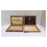 2 Premium Wood Cigar Boxes Rolled Out Of La
