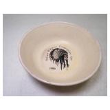 1986 Frankoma Pottery 6N Bowl Indian Electric