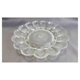 Vintage Indiana Glass Hobnail Deviled Egg Platter