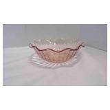 Vintage Anchor Hocking Pink Depression Glass Bowl