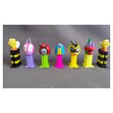 7 Vintage Assorted Mini Character PEZ Dispensers
