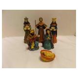 6 Piece Vintage Nativity Christmas Set