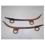 Antique Metal Horse Hames - Rust & Patina