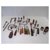 Assortment Mechanical Hand Tools Wrenches Sockets
