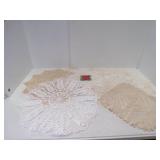 5 Vintage Crocheted Doilies