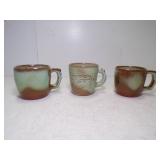 2 Vintage Frankoma Pottery Plainsman Coffee Mugs