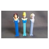 3 Vintage Assorted Disney Princess PEZ Dispensers