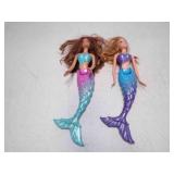 2 Mermaid Barbie Dolls