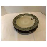 4 Pfaltzgraff Stoneware Dinnerware Dinner Plates