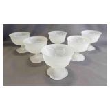 6 Vintage Avon "Flower Frost" Sherbet/Desert Cups