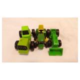 3 Miniature Pocket Scale Toy Farm Vehicles