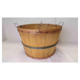Vintage Wood Bushel Splint Basket - EMPTY