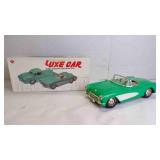 Vintage Luxe Car 1957 Aqua Chevy Corvette Toy Car
