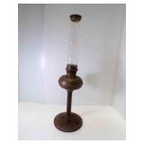 Antique Brass Center Draft Kerosene Banquet Oil