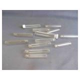 Vintage Small Glass Vials - Most NO LIDS