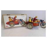 Vintage Paya 1936 Moto Tuf Tuf Tin Toy Motorcycle